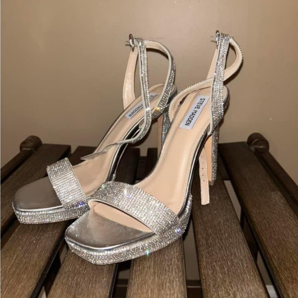 Steve Madden rhinestone heels